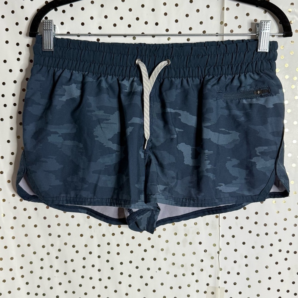 Vuori Women's Camo Blue Shorts